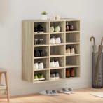 vidaXL Schoenenkast Sonoma Eiken 77,5 x 30 x 83,5 cm Bewerkt, Verzenden, Nieuw