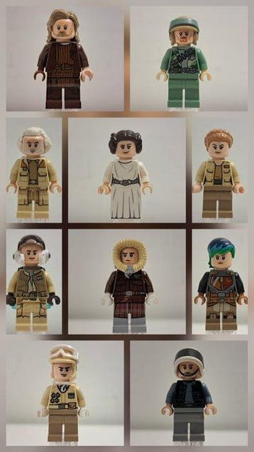 Lego Minifiguur - Star Wars - 10x Rebel, Nieuw