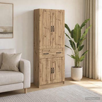 vidaXL Kastenset 2 st Bewerkt hout, Minder dan 50 cm, Verzenden, Nieuw, Minder dan 100 cm