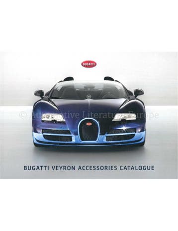 2021 BUGATTI VEYRON ACCESSOIRES BROCHURE ENGELS, Nieuw, Author