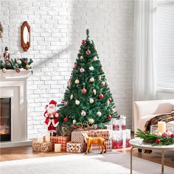 2dekans | Yaheetech Kunstkerstboom - 154 cm Groen - 398, Diversen, Kerst, Ophalen of Verzenden, Zo goed als nieuw