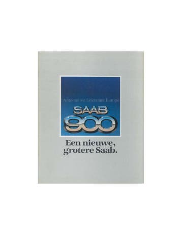1979 SAAB 900 BROCHURE NEDERLANDS, Nieuw, Author