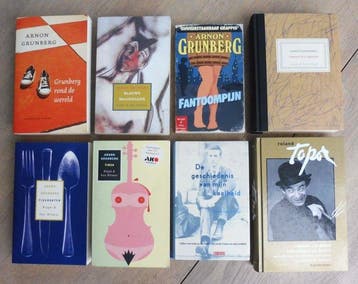 Arnon Grunberg - Lot met 8 publicaties {5 gesigneerd} -