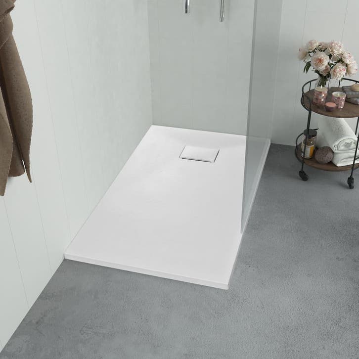 vidaXL Douchebak 90x90 cm SMC wit, Doe-het-zelf en Verbouw, Sanitair, Nieuw, Verzenden