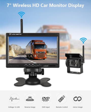 Draadloze Grote Achteruitrijcamera Set 7inch, Verzenden, Nieuw