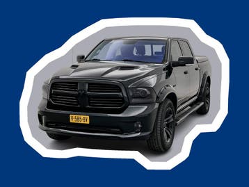 Dodge Ram 1500 L2H1 | Financial Lease voor 523 p/mnd, Automaat, Gebruikt, Overige carrosserieën, Zwart