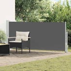 vidaXL Uittrekbaar Zijscherm Antracietkleurig 500 x 117 cm, Tuin en Terras, Verzenden, Nieuw