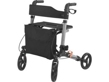Veiling - Opvouwbare Rollator - Incl. zitje & boodschappenta, Gebruikt