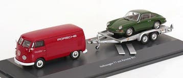 Schuco 1:43 - Model coupé (3) - Porsche 901 - VW T1 -, Hobby en Vrije tijd, Nieuw