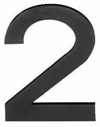 Huisnummer SQUARE LSQHN150-2 mat zwart, Verzenden, Nieuw