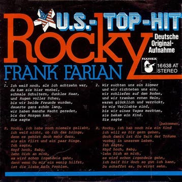 Single vinyl / 7 inch - Frank Farian - Rocky, Verzenden, Zo goed als nieuw, 7 inch, Pop
