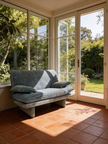 Fauteuil - Hout, Synthetisch leder
