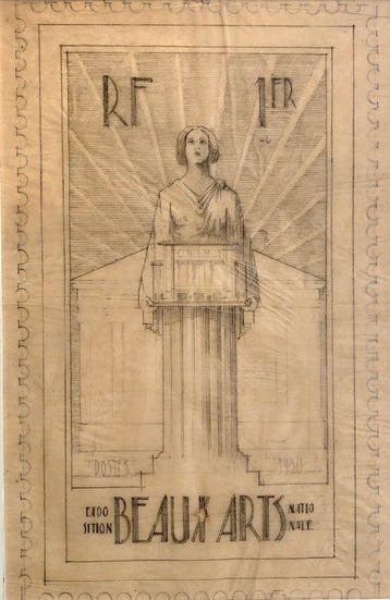 French School (XX) - Exposition Beaux Arts National 1930, Un