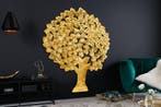 Design Wanddeko TREE OF LIFE XXL 170cm goud Metall, Ophalen of Verzenden, Nieuw