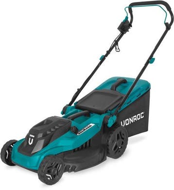 2dekans | VONROC Grasmaaier - 1600W – 38 cm maaibreedte -, Ophalen of Verzenden, Zo goed als nieuw