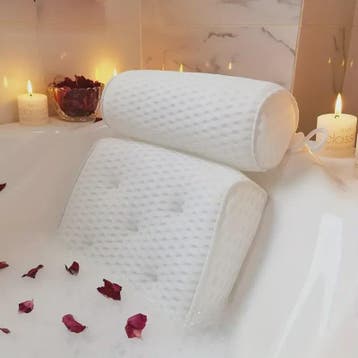 Luxe Badkussen met Zuignappen voor Nek- en Rugondersteuning, Verzenden, Nieuw