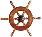 STUURWIEL TYPE-2 MAHONIE 49 CM, Ophalen of Verzenden, Nieuw, Zeilboot of Motorboot