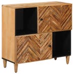 vidaXL Opslagkasten Bruin 80 x 33,5 x 75 cm Massief Mango, Huis en Inrichting, Woonaccessoires | Cd- en Dvd-rekken, Verzenden