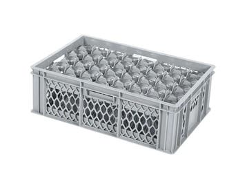 BASIC glazenkrat - 600 x 400 x H 198 mm voor 40 glazen -, Ophalen of Verzenden, Nieuw
