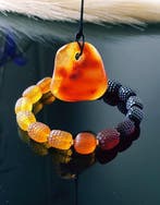 Amber Zeer zeldzame Baltische amber armband en hanger –