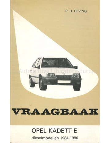 1984 - 1986 OPEL KADETT E DIESE VRAAGBAAK NEDERLANDS