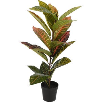 Kunstplant Calathea - 40x65 cm Groen/Roze