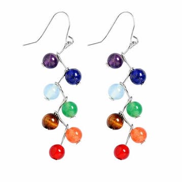 Fako Bijoux - Oorbellen - Chakra Reiki - Multicolour 2, Verzenden, Nieuw