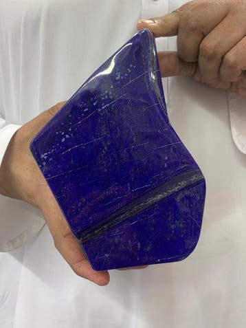 Natuurlijke lapis lazuli Vrije vorm - Hoogte: 20 cm -, Verzamelen, Mineralen en Fossielen