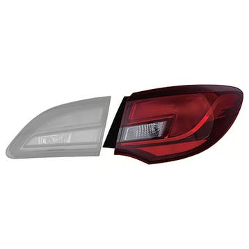 Opel Astra J 4D 2010-2015 Achterlichtglas Buiten Rechts, Auto-onderdelen, Verzenden, Nieuw