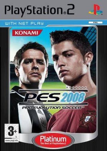 Pro Evolution Soccer 2008 (platinum) (PlayStation 2), Verzenden, Gebruikt
