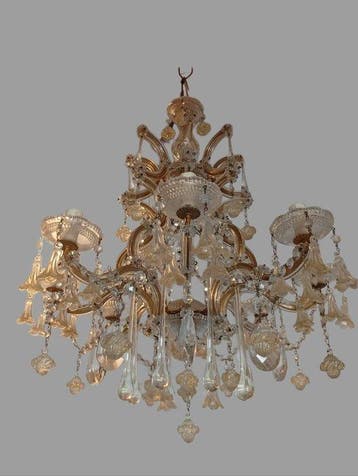 Maria Teresa - Plafondlamp - mod. keizerin. - glas en