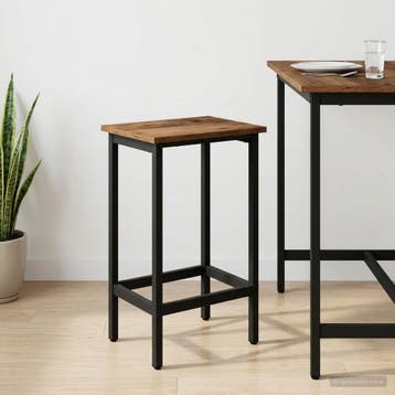vidaXL Barkruk Oud hout 40 x 32 x 74 cm Bewerkt hout, Huis en Inrichting, Verzenden, Nieuw