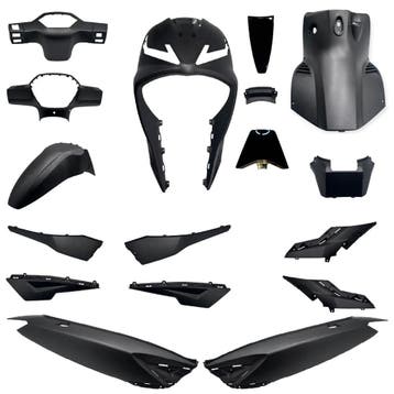 Kappenset Mat Zwart RSO Coral/ Grandcruiser/ Volano, Fietsen en Brommers, Brommeronderdelen | Scooters, Verzenden, Nieuw