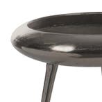 Riverdale Bijzettafel Brisbane | Bruin | 55cm, 45 tot 60 cm, Minder dan 55 cm, Metaal of Aluminium, Rond