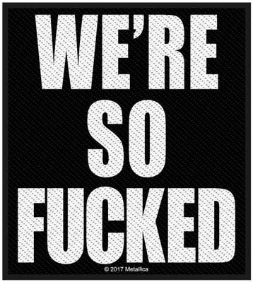 Metallica - We are So Fucked - patch officiële merchandise, Ophalen of Verzenden, Nieuw, Kleding
