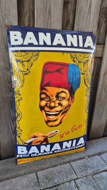 Banania - BANANIA reclamebord - Reclamebord - Emaille,