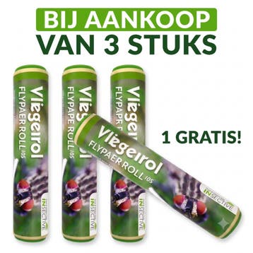 Vliegenrol met 10 meter kleef- vliegpapier, Tuin en Terras, Verzenden, Nieuw
