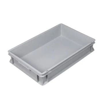 Stapelbak kunststof 600x400x120 mm 20 liter grijs, Ophalen of Verzenden, Nieuw