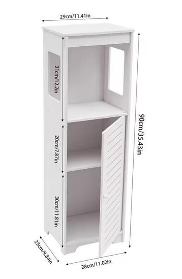 Badkamer Opbergkast met Deur en Legplanken van PVC, Verzenden, Nieuw