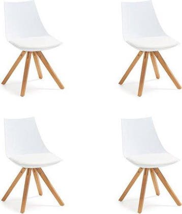 Kave Home Armony - Stoel - Wit - Set van 4, Verzenden, Nieuw