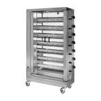 GGM Gastro | Gas kippengrill - 42kW - 7 spitten voor 42 |, Verzenden