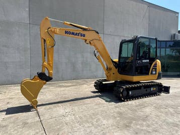 Veiling: Rupsgraafmachine Komatsu PC56-7 Diesel 2016, Ophalen, Graafmachine