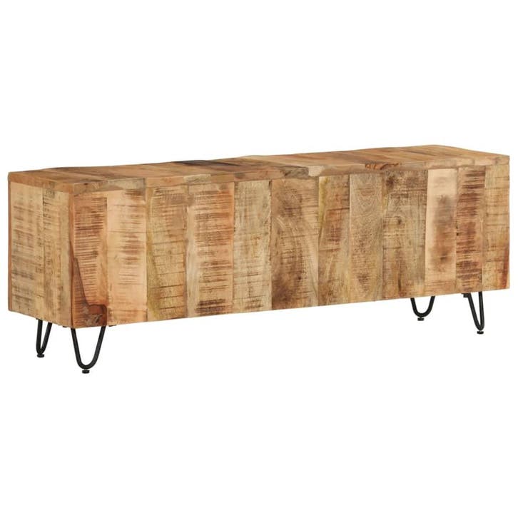 vidaXL Tv-meubel 110x30x40 cm massief mangohout, Huis en Inrichting, Kasten | Televisiemeubels, 25 tot 50 cm, Nieuw, Overige houtsoorten