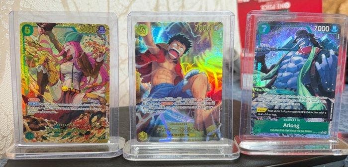 Bandai - 6 Card - One Piece - Monkey D. Luffy, Hobby en Vrije tijd, Verzamelkaartspellen | Overige