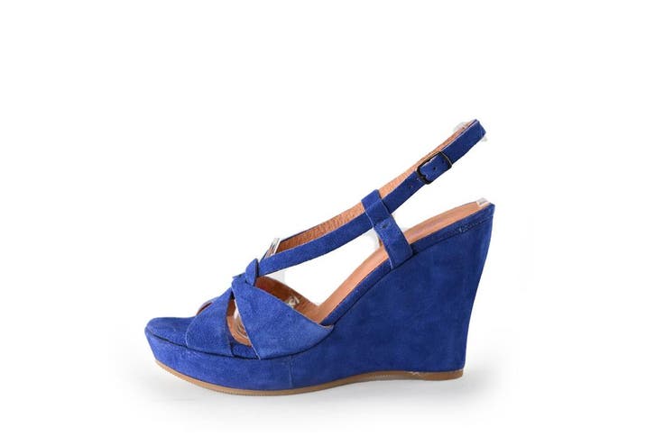 Mano Sleehakken in maat 36 Blauw, Kleding | Dames, Schoenen, Blauw, Zo goed als nieuw, Schoenen met hoge hakken, Verzenden