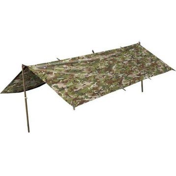 Kombat Tactical Tarp / Basha, 210D nylon rip-stop, BTP Mu..., Caravans en Kamperen, Kampeeraccessoires, Verzenden, Nieuw