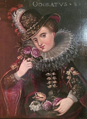Spanish school (XVII) - Alegoría al olfato