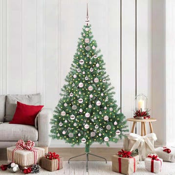 vidaXL Kunstmatig Voorverlicht Kerstboom met 300 LED Groen, Verzenden, Nieuw