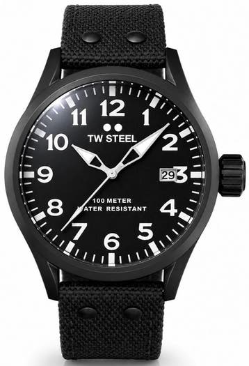 TW Steel VS103 Volante  horloge 45 mm, Overige merken, Staal, Verzenden, Polshorloge