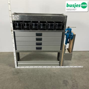 Aluca bedrijfswageninrichting 1010x320x1150mm (3224), Auto diversen, Ophalen of Verzenden